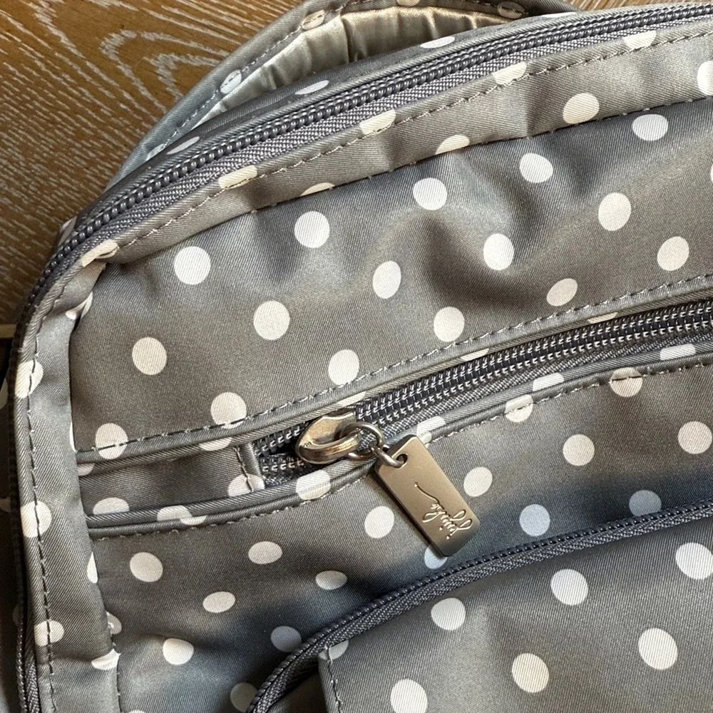Ju-Ju-Be Gray Polka Dot Baby Bag